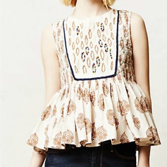 Anthropologie Anthropologie Medallon Peplum small - Picture 1 of 13